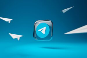 “Telegram logo and paper planes representing PYT Telegram channel growth and online earning”